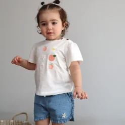 Chat Botte Picnic Chambray Shorts 3-24m