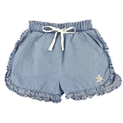 Kids Chat Botte Picnic Chambray Shorts 2-8y