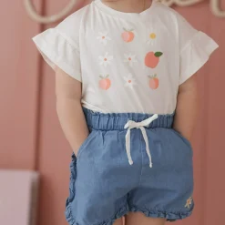 Kids Chat Botte Picnic Chambray Shorts 2-8y