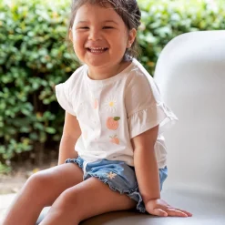 Kids Chat Botte Picnic Chambray Shorts 2-8y