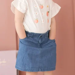 Kids Chat Botte Skirts>Picnic Chambray Skirt 2-8y