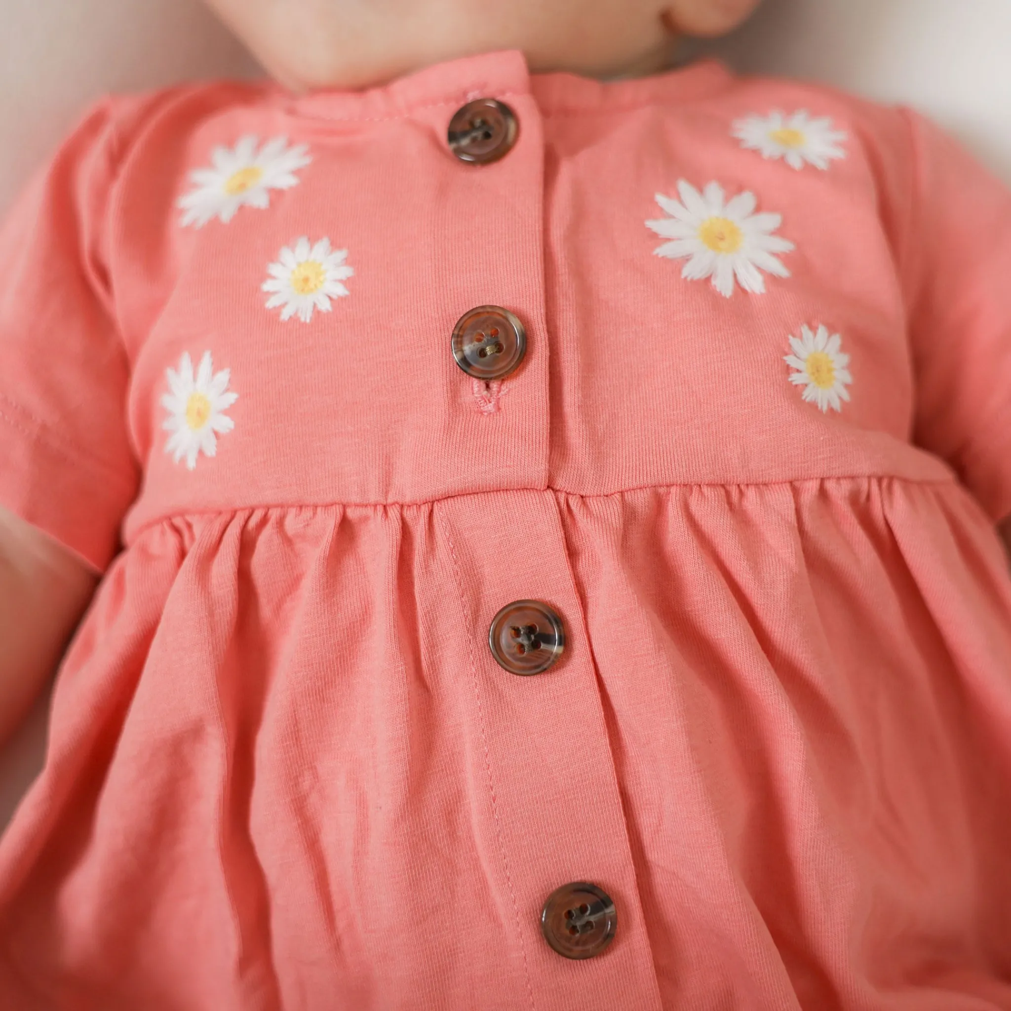 Chat Botte Dresses, Skirts & Outfits>Picnic Coral Dress 3-24m