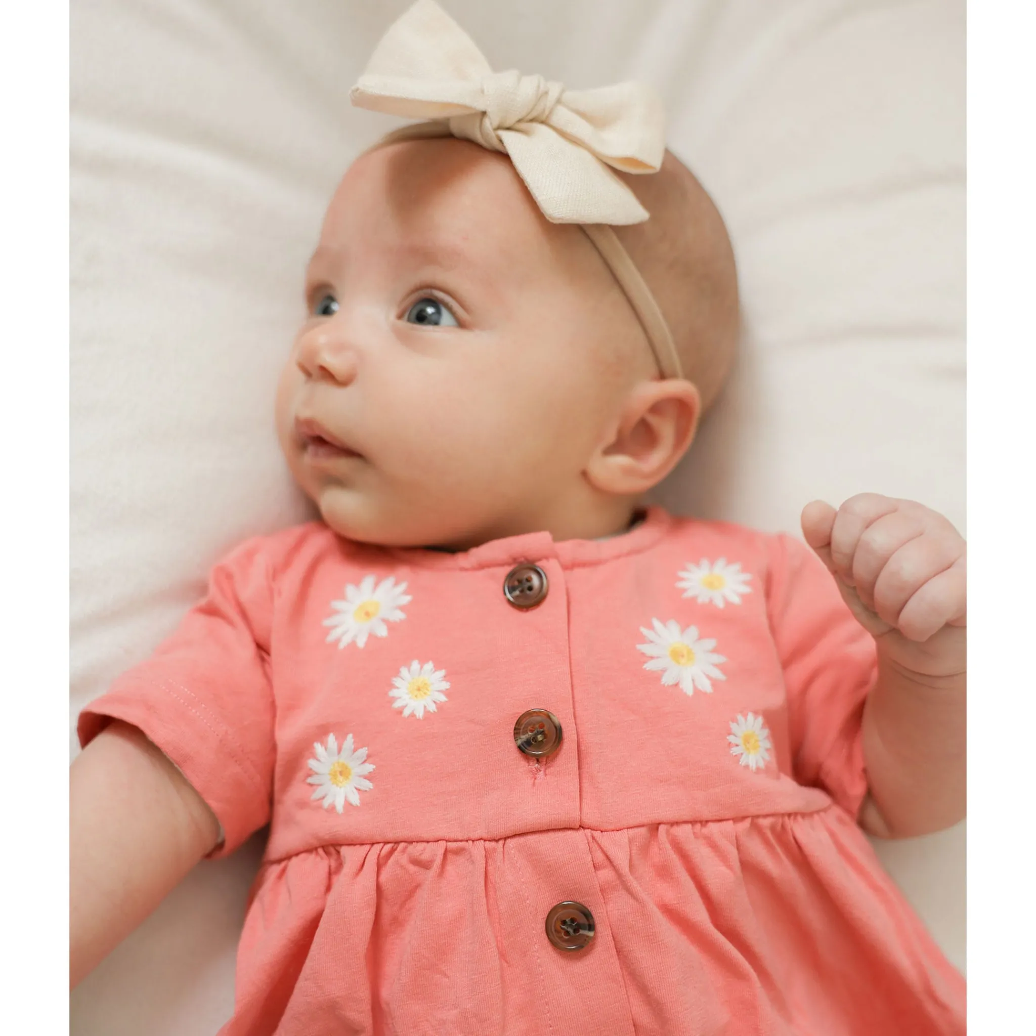 Chat Botte Dresses, Skirts & Outfits>Picnic Coral Dress 3-24m