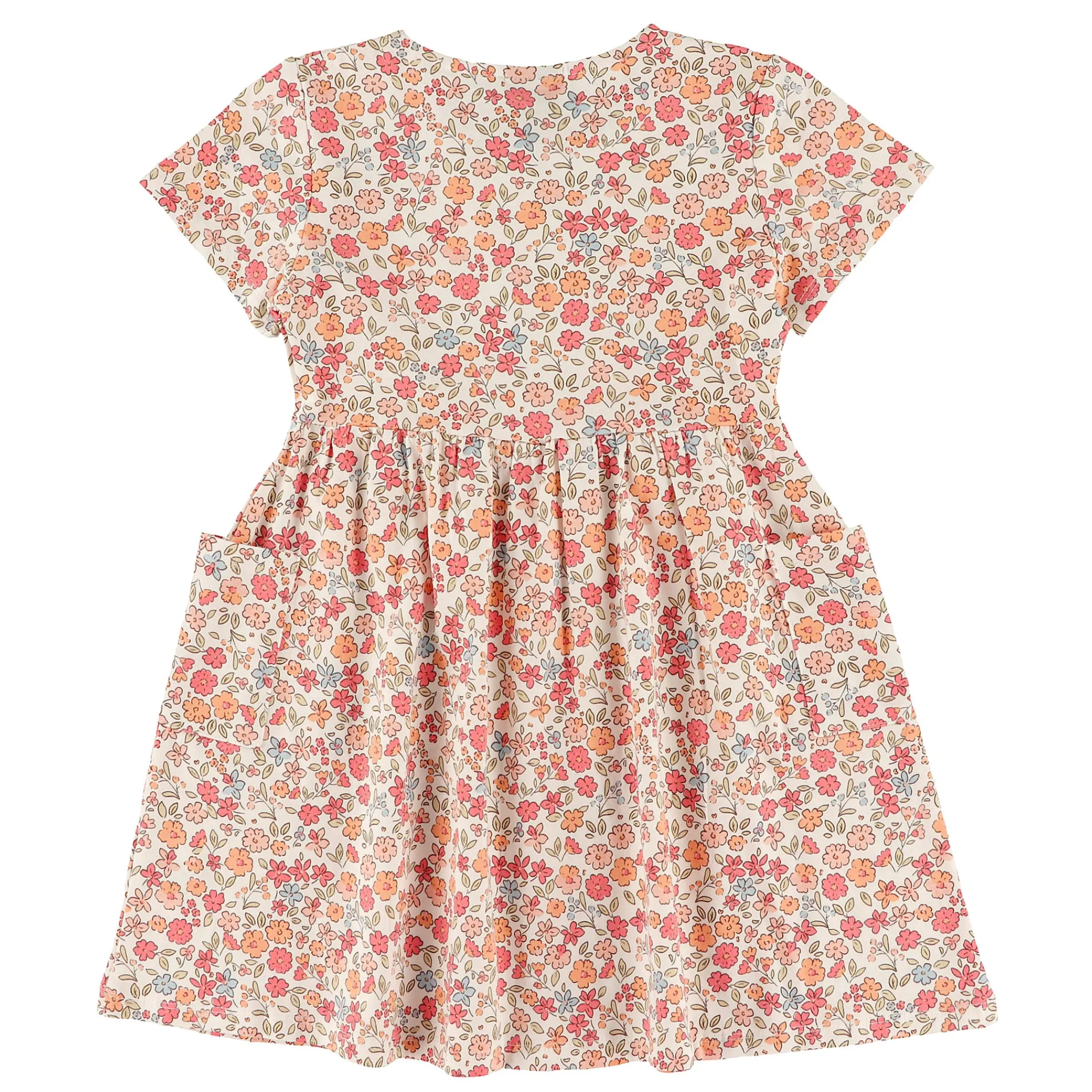 Kids Chat Botte Dresses & Rompers>Picnic Flowers Dress 2-8