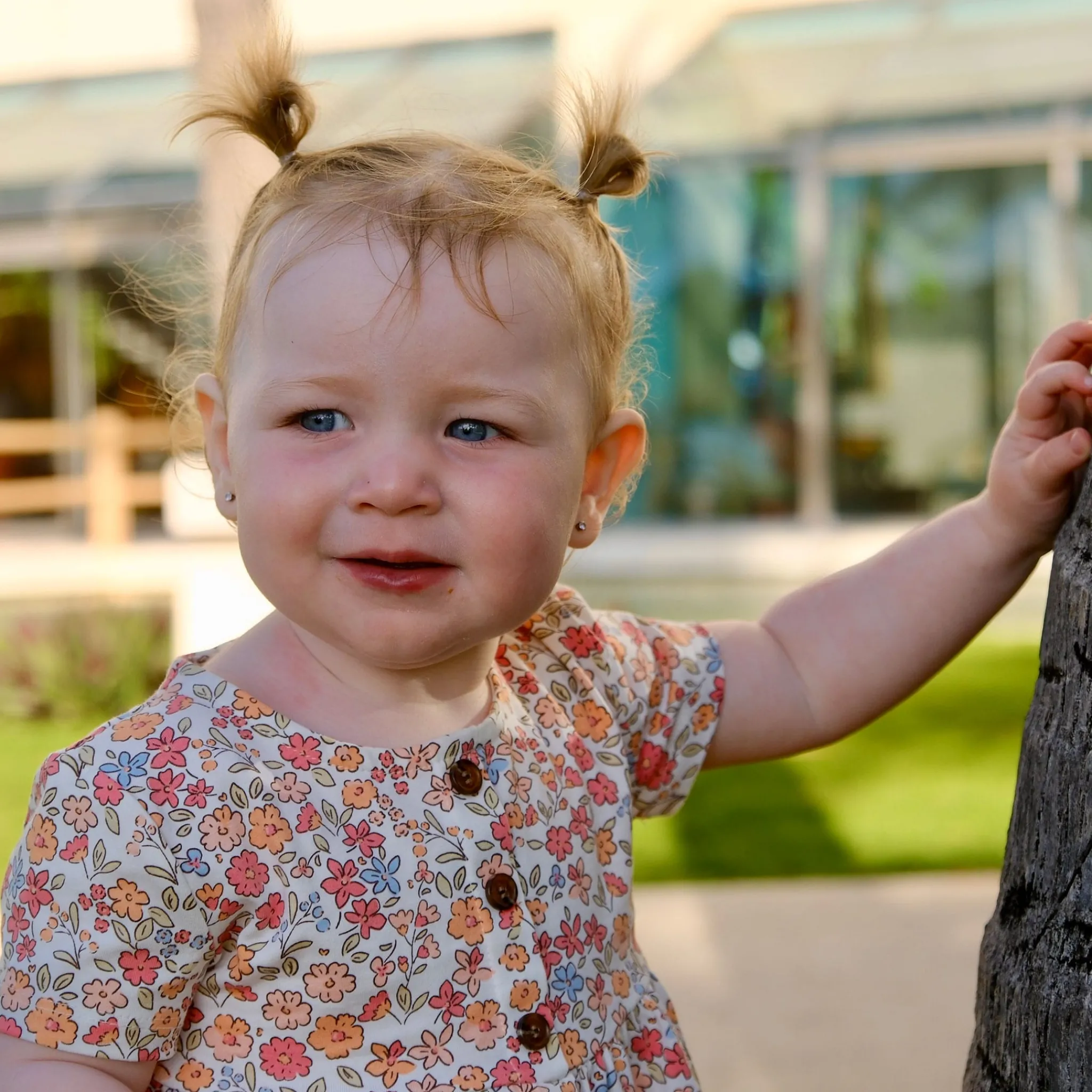Kids Chat Botte Dresses & Rompers>Picnic Flowers Dress 2-8