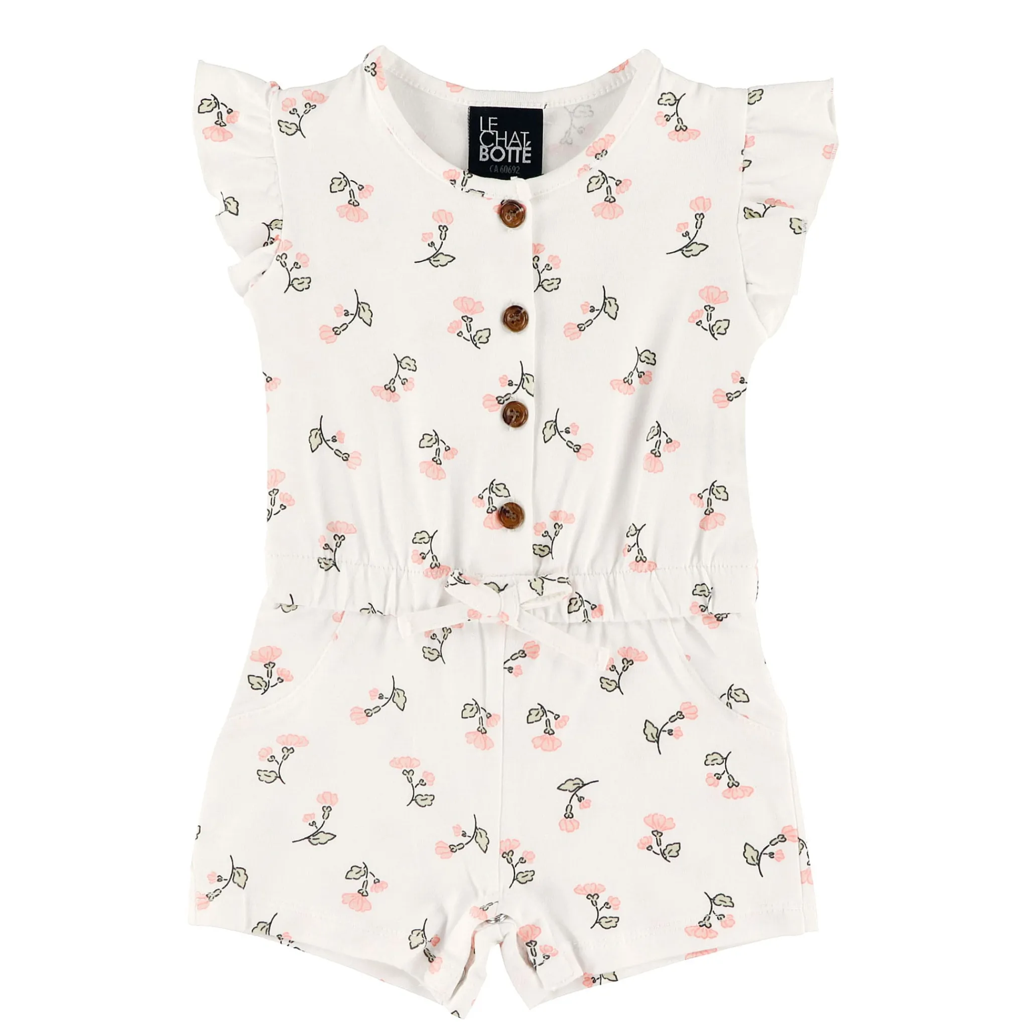Chat Botte Picnic Romper 3-24m