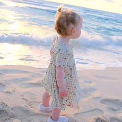 Kids Chat Botte Picnic Peaches Dress 2-8
