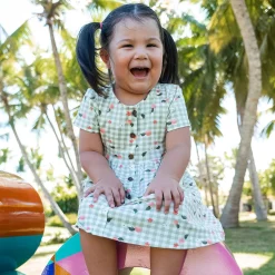 Kids Chat Botte Picnic Peaches Dress 2-8