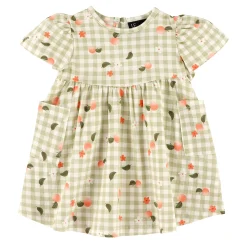 Chat Botte Picnic Peaches Dress 3-24m