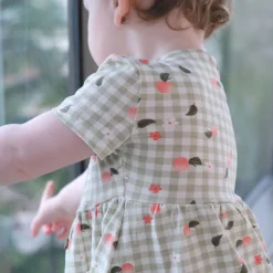 Chat Botte Picnic Peaches Dress 3-24m