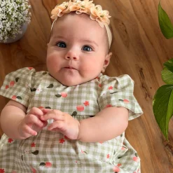 Chat Botte Picnic Peaches Dress 3-24m