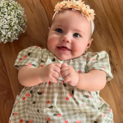 Chat Botte Picnic Peaches Dress 3-24m