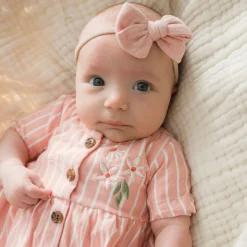 Chat Botte Picnic Striped Dress 3-24m