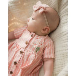 Chat Botte Picnic Striped Dress 3-24m