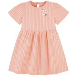 Kids Chat Botte Picnic Striped Dress 2-8y