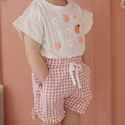 Kids Chat Botte Shorts & Bermuda>Picnic Vichy Shorts 2-8y