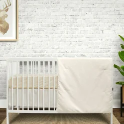 Kids Patlin Bedding Sets|Bedding>3-Piece Crib Bedding Set - Beige Linen Look