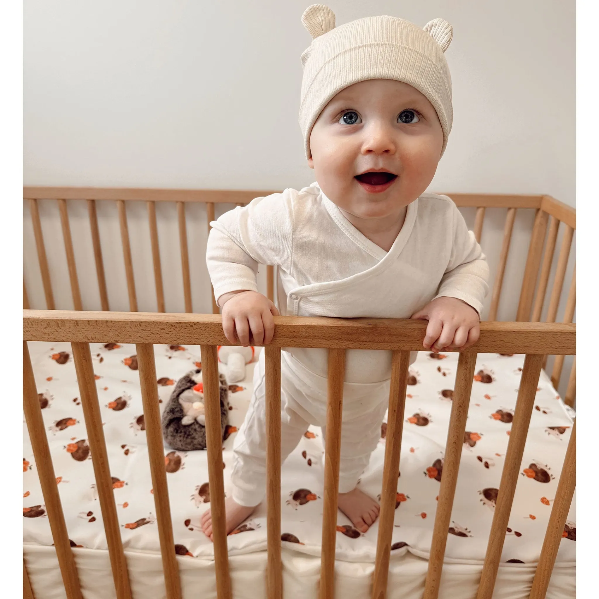 Kids Patlin 3-Piece Crib Bedding Set - Hedgehogs