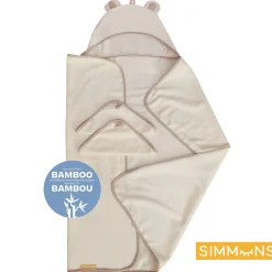 Kids Jasxtek Towels & Wipes|Towels & Wipes>3Pieces Bath Set with Hooded Towel - Moon