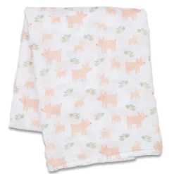 Kids Lulujo Piggies -Cotton Muslin Swaddle
