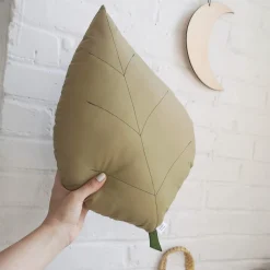 The Butter Flying Pillow Ash Leaf Olive Green