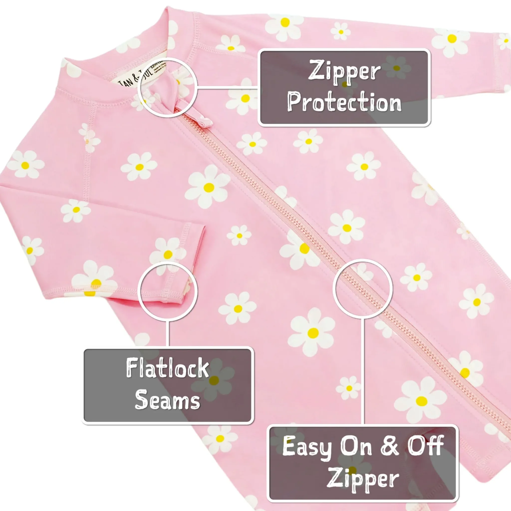 Jan n Jul Swimsuits>Daisy UV Swimsuit 6-24m