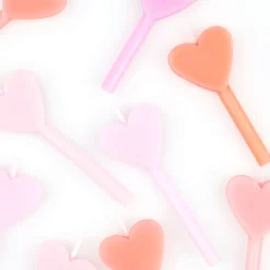 Meri Meri Pink Heart Candles