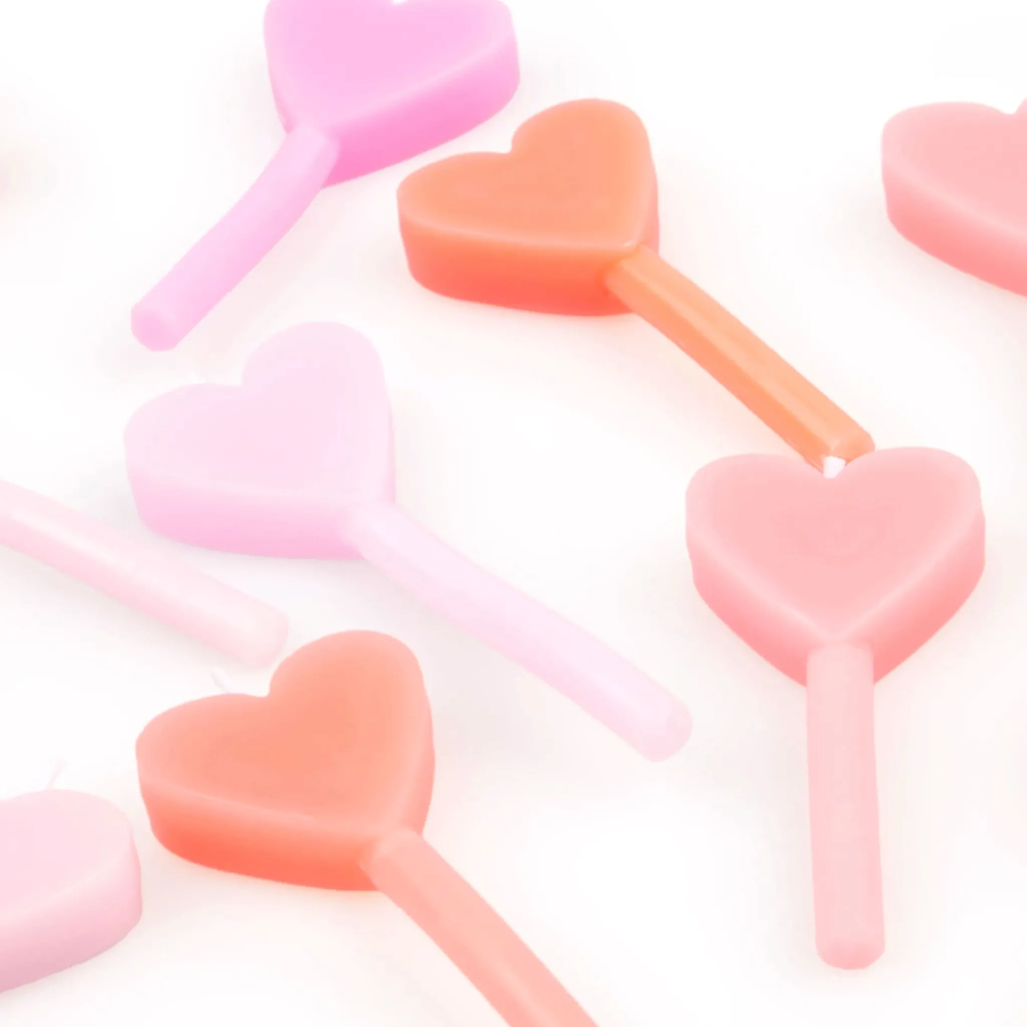 Meri Meri Pink Heart Candles