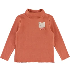 Kids Chat Botte Tops>Poetry Cat Turtle Neck2-8