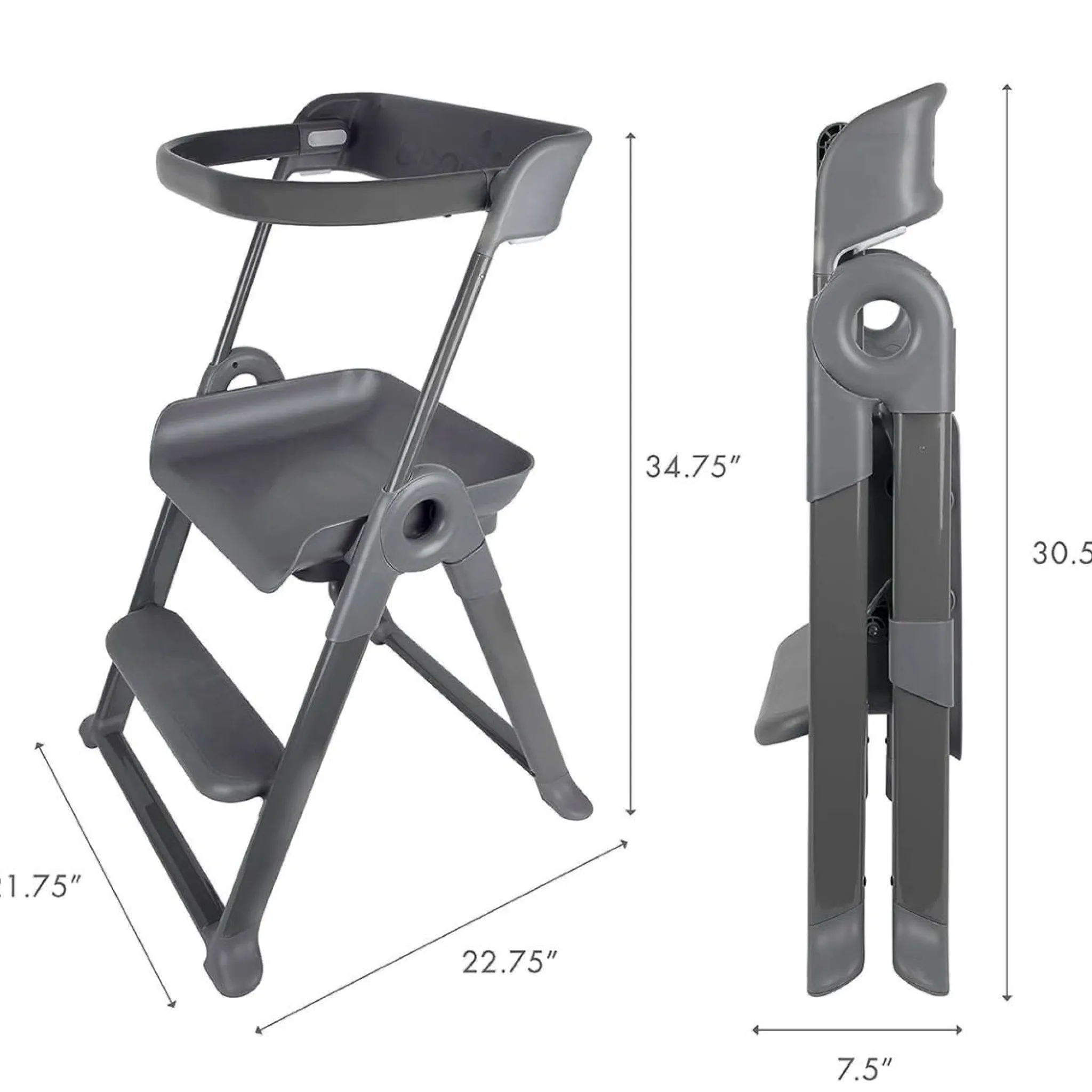 Boon Learning Towers & Step Stools>Pivot Toddler Tower - Gray