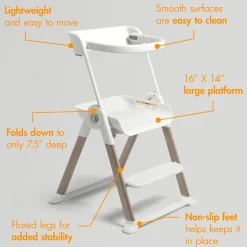 Boon Pivot Toddler Tower - White