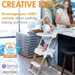 Boon Pivot Toddler Tower - White