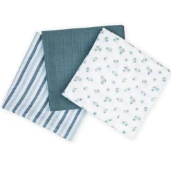 Kids Lulujo Blankets|Blankets>3pk Blueberries-cotton Muslin