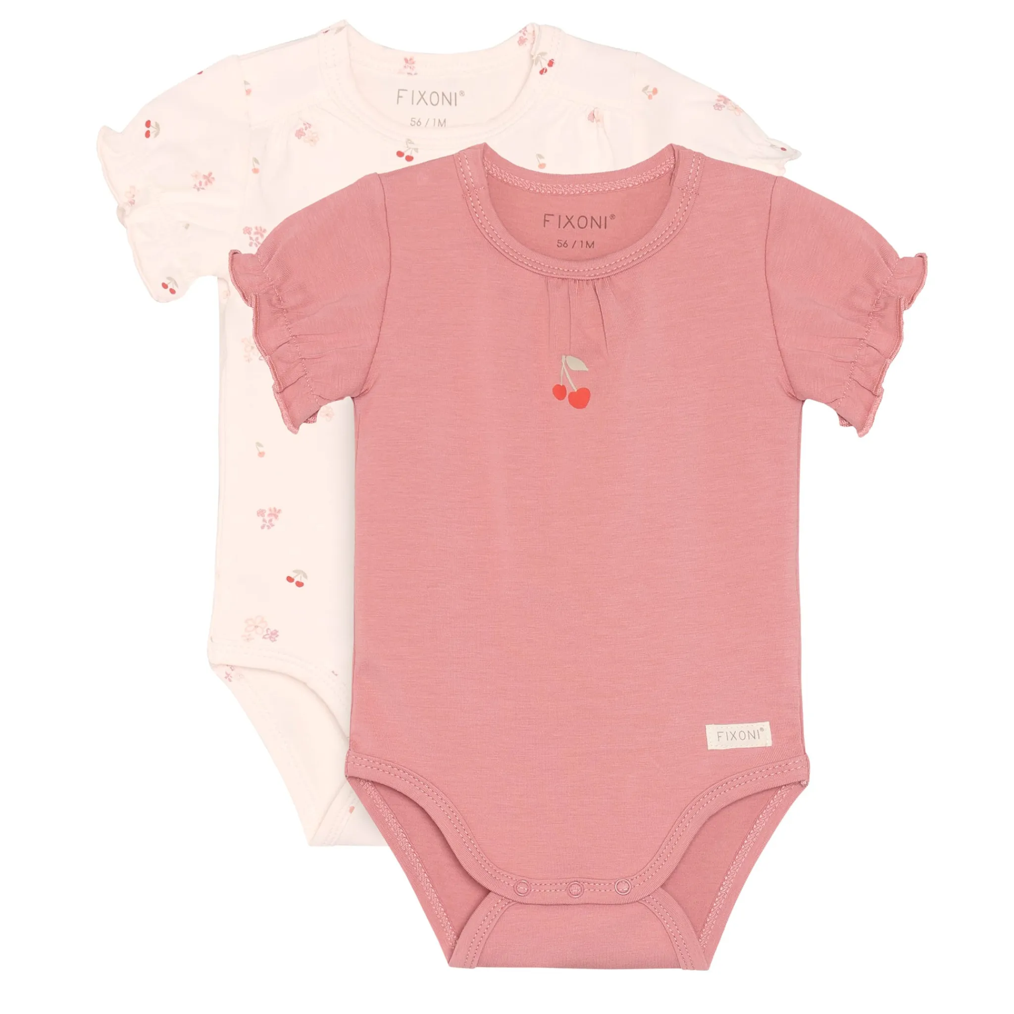 Fixoni 2pk Cherry Bodysuit 6-24m