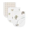 Piccolo Bambino Breastfeeding|Muslin Products>3pk Muslin Burp Cloth-bear