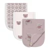 Piccolo Bambino 3pk Muslin Burp Cloth-bear