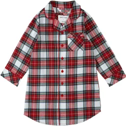 Kids Petit Lem Plaid Flannel Nightgown 2-6x