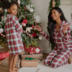 Kids Petit Lem Plaid Flannel Nightgown 2-6x