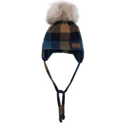 BOY Nano Plaid Fleece Beanie 12-24m