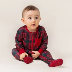 BOY Nano Plaid Pajamas 6-24m