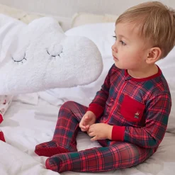 BOY Nano Plaid Pajamas 6-24m