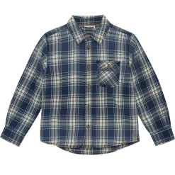 Kids/BOY Minymo Tops>Plaid Shirt 3-8