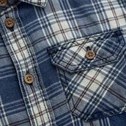 Kids/BOY Minymo Tops>Plaid Shirt 3-8