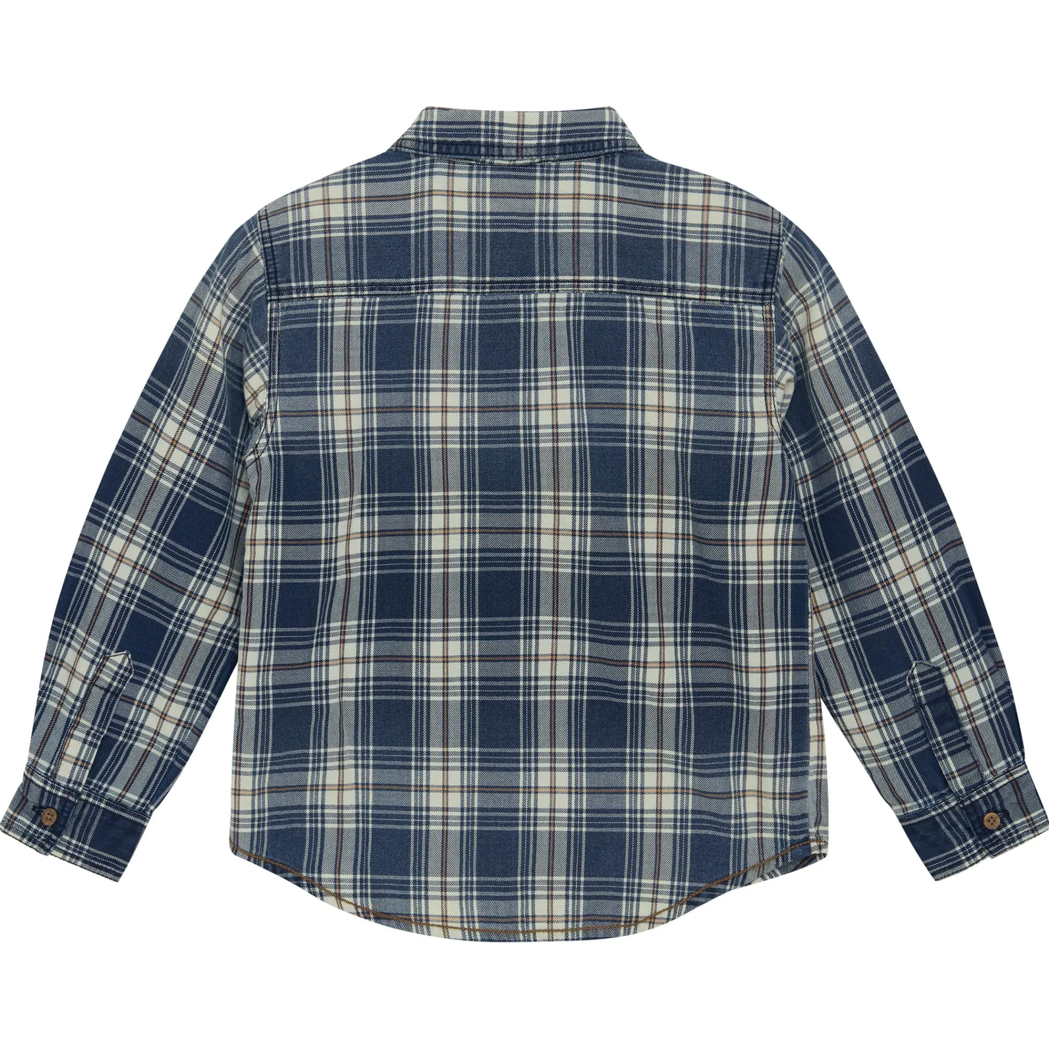 Kids/BOY Minymo Tops>Plaid Shirt 3-8