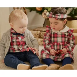 BOY Firsts par Petit Lem Plaid Shirt Set 3-24m