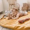 Play N Go Soft Organic Playmat Bag 3-in-1 - Mustard Chai Tea