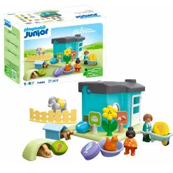 Kids Playmobil Junior Animal Home with Treat Dispenser