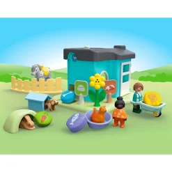 Kids Playmobil Junior Animal Home with Treat Dispenser
