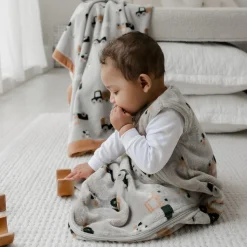 Perlimpinpin Plush Night Bag 0-36 months - Trucks