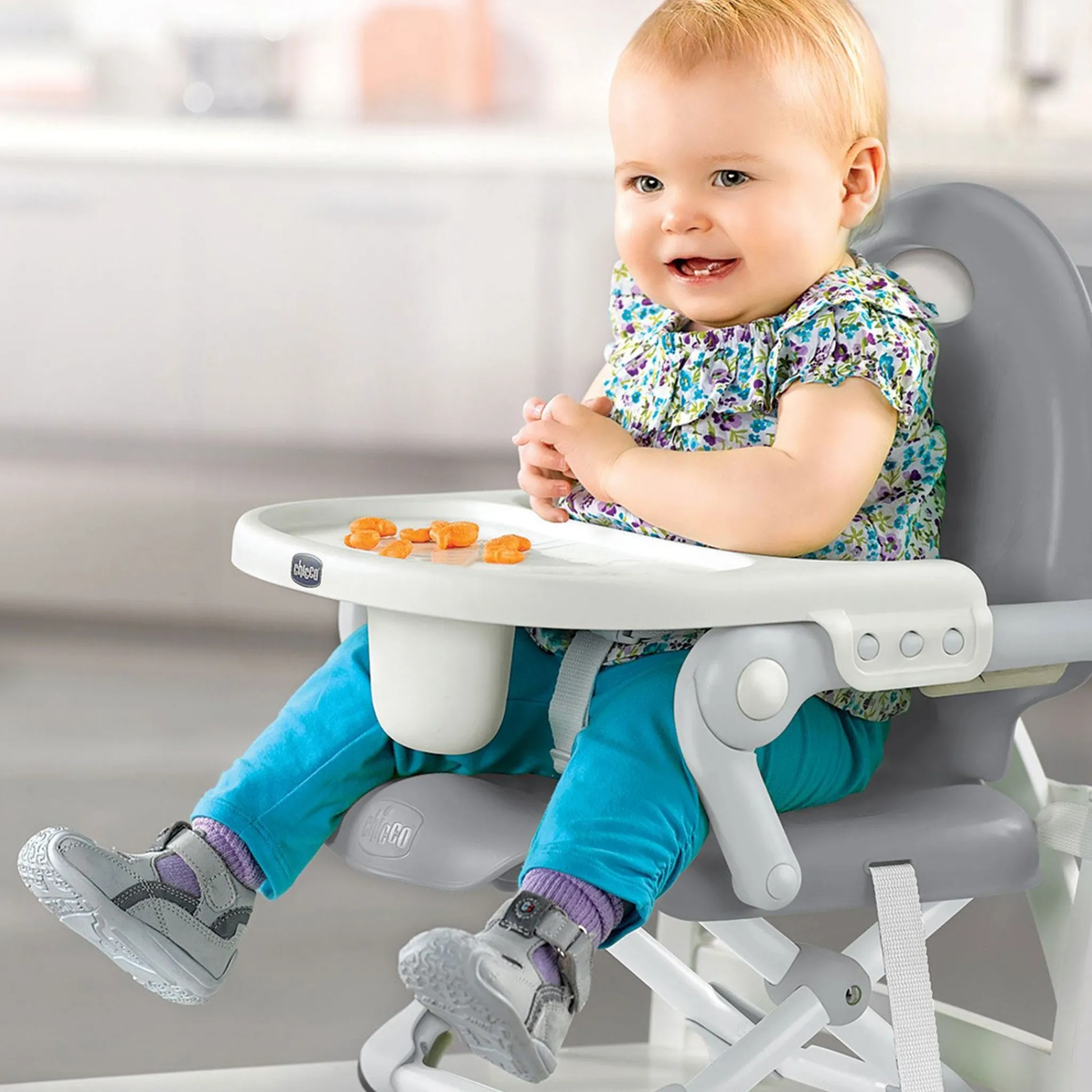 Chicco High Chairs & Booster Seats|High Chairs & Booster Seats>Pocket Snack Booster Seat - Grey